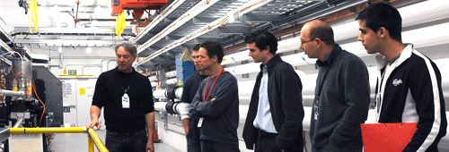 PHOTO: Group of people on a SLAC tour.