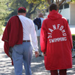 Father walks with Stanford swim team athlete