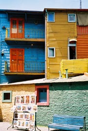 Colorful Santiago homes