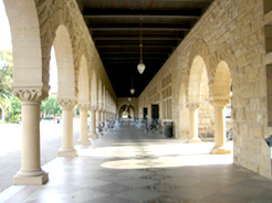 [photo: Hallway in front of the Religous Studies department in the Main Quad at Stanford]