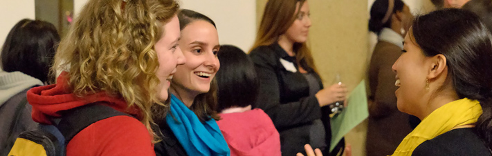 Photo of Stanford GSE students at Undergraduate Minor event