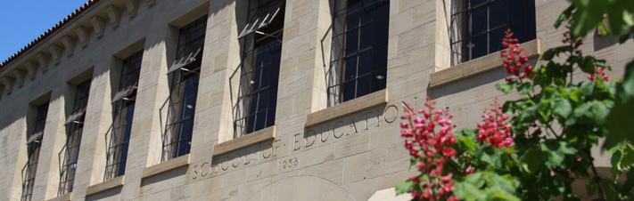 Photo closeup of Cubberley Building