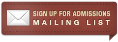 Sign up for Admissions Mailing list