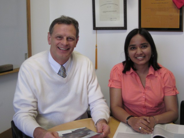 Aakanksha Chowdhery and Professor John Cioffi