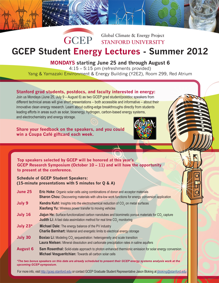 GCEP Summer Student Flier 2012