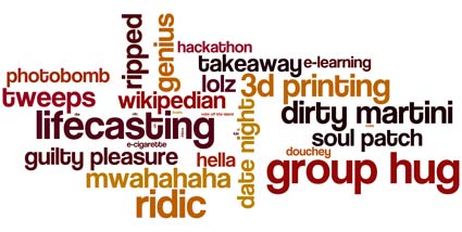 Oxford Dictionaries Online August 2012 update Wordle