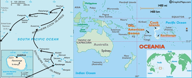 Cook Island Map