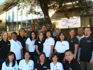 click to view larger size of the Student Services Center staff photo