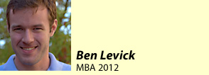 Ben Levick, MBA 2012