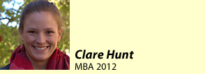 Clare Hunt, MBA 2012