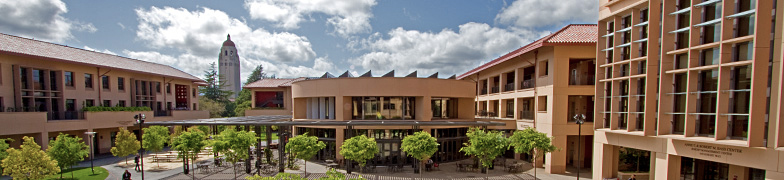 Scenic photo of the Stanford Graduate School of Business