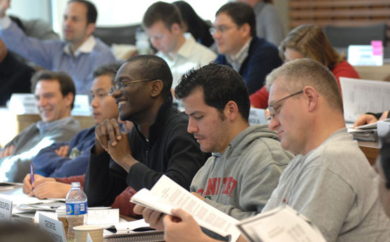 Students participating in classroom discussion
