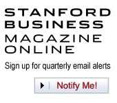 Stanford Business Magazine: Email notification sign up