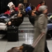 Airline customers waiting at the airport