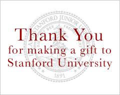 Thank you for making a gift to Stanford University