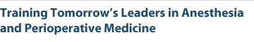 Training Tomorrow's Leaders in Anesthesia and Perioperative Medicine