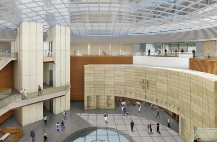 New Stanford Hospital. Central Atrium