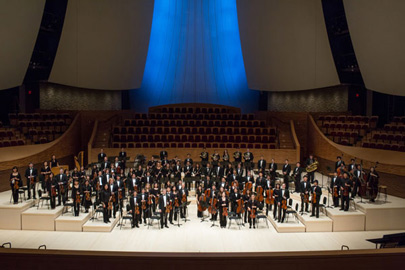 Interior of the new Bing Concert Hall/Poto: Mark & Tracy Photography