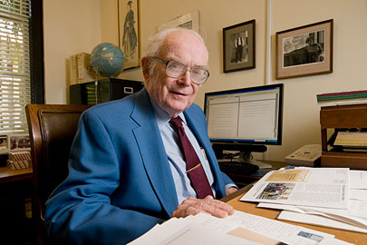 Richard Lyman at his desk /Photo: L.A. Cicero