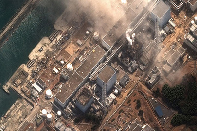 Satellite image of damage at the Fukushima Daiichi Nuclear Power Plant in Japan following the March 11, 2011, earthquake and tsunami./Photo: DigitalGlobe