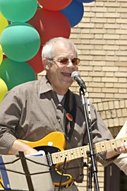 Allen James, performing at the Multicultural Springest in 2002, is a man of many talents. 