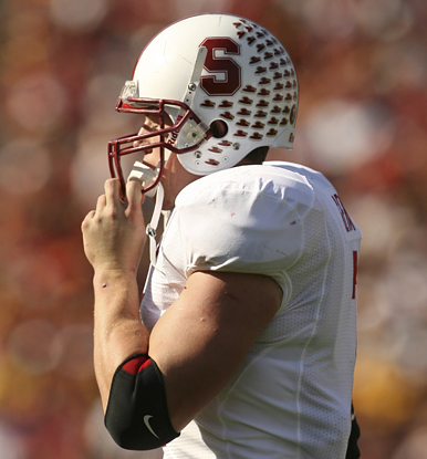 Toby Gerhart has lots of little axes on his helmet