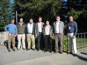 Photo - Group shot of new SLAC employees standing outside