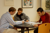 students studying