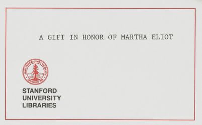 Martha Bigelow Eliot Fund