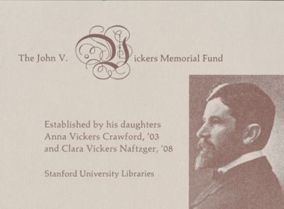 The John V. Vickers Memorial Fund