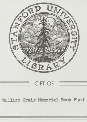 William Craig Memorial Book Fund