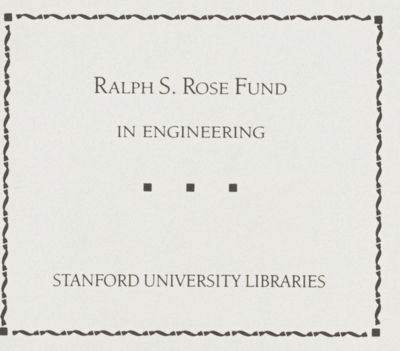 Ralph S. Rose Fund in Engineering